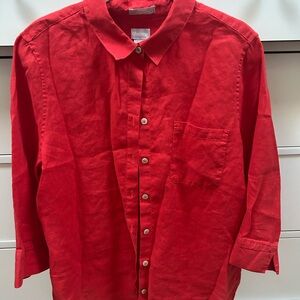Chico's Vibrant Red Blouse
